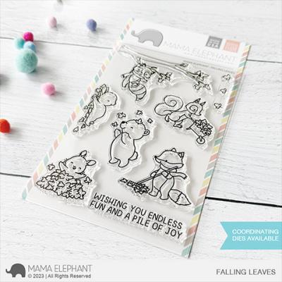 Mama Elephant Stempel - Falling Leaves